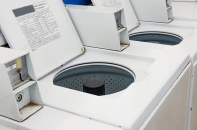 line of commercial laundry machine